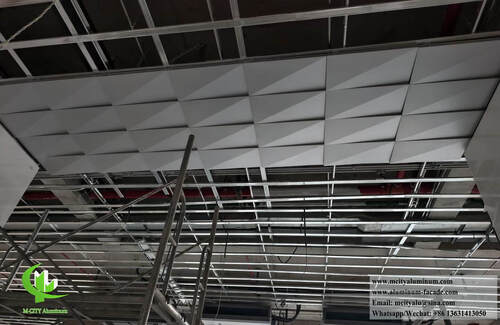 Últimas soluciones de la empresa sobre Instalación de techos de aluminio geométrico 3D innovador