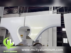 Paneles de metal hiperbólicos fachada arquitectónica de aluminio sólido