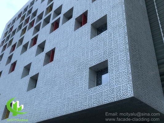 Revestimiento perforado de aluminio arquitectónico con patrones de arte