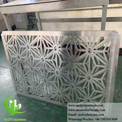 Cortar con láser fachadas metálicas paneles de aluminio con patrón