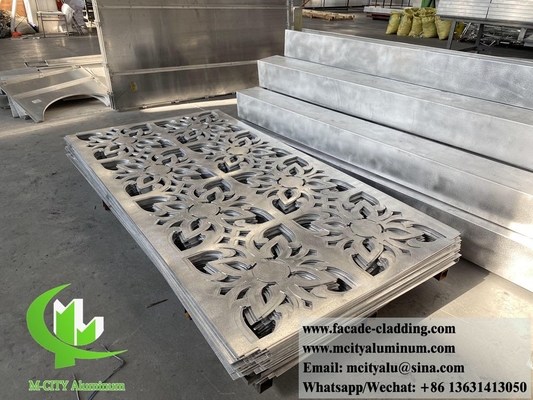 Paneles decorativos con patrones de aluminio de chapa metálica de 4 mm para la decoración de fachadas de edificios