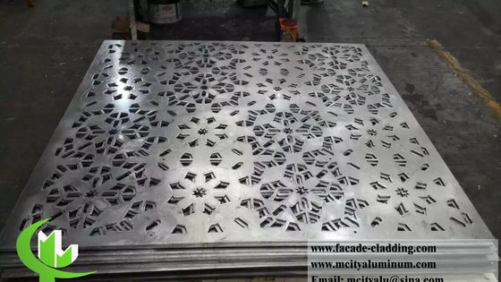 Panel de pared de metal cortado con láser Divisores de espacio de pantalla de aluminio 3 mm de espesor