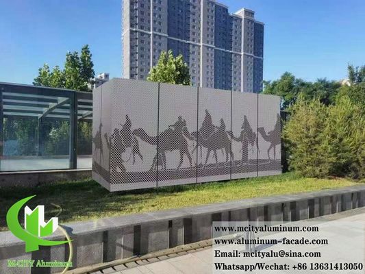 Buen precio Panel de aluminio perforado exterior con garantía de 10 años - recubierto en polvo y colores RAL personalizables para revestimiento de fachada en línea