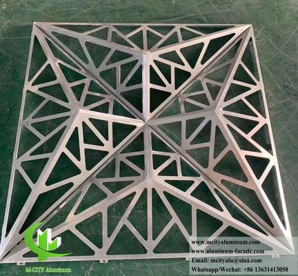 Buen precio Revestimiento de aluminio 3D Patrón de corte por láser PVDF Revestimiento duradero en línea