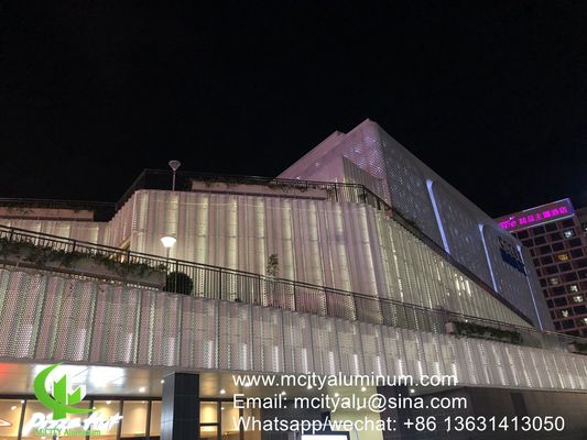 Buen precio Panel de aluminio perforado para fachada, revestimiento de paredes, panel exterior de cubierta de edificios para fachada exterior de edificios en línea