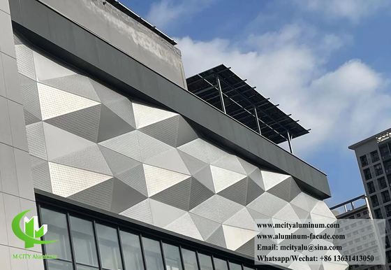 Buen precio Panel de aluminio de revestimiento metálico 3D para fachadas arquitectónicas y sistema de revestimiento de paredes en línea