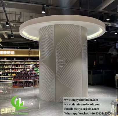 Buen precio Aluminum Column Cladding With Perforation Pattern Interior Exterior Decoration en línea