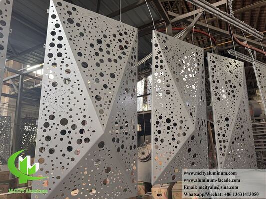 Buen precio Paneles de fachada de aluminio perforado 3D. en línea