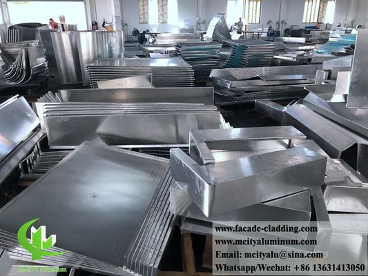 Buen precio Panel de revestimiento de aluminio sólido recubierto en polvo 1200x2400mm con diseño perforado para sistemas de fachada en línea