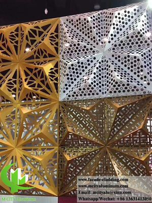 Calidad  Customized 3D aluminum facade panel with powder coated RAL color options and CNC cutting for building exteriors Fabricación