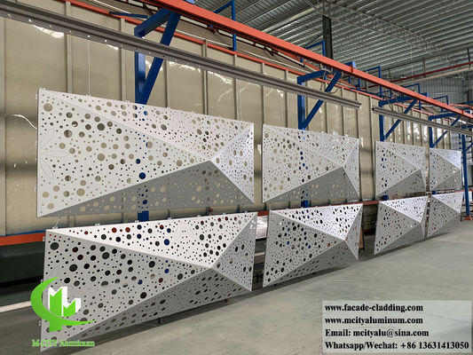 Buen precio Sistema de fachada de metal 3D de revestimiento sólido de aluminio para decoración exterior de paredes de edificios en línea