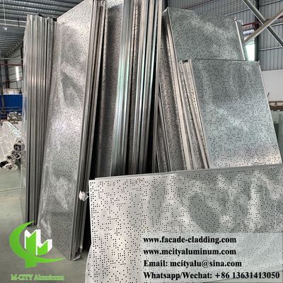 Buen precio Revestimiento de pared de aluminio sólido con pintura PVDF y patrones de perforación personalizados de 3 mm de espesor en línea