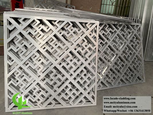 Buen precio Panel de aluminio cortado con láser de diseño tradicional estilo chino con superficie con recubrimiento en polvo en tamaño de 1000x2000 mm para revestimiento de fachadas en línea