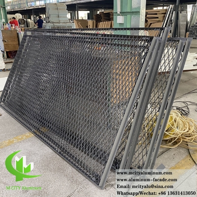 Paneles metálicos perforados de chapa de aluminio para decoración de revestimientos de paredes de concreto