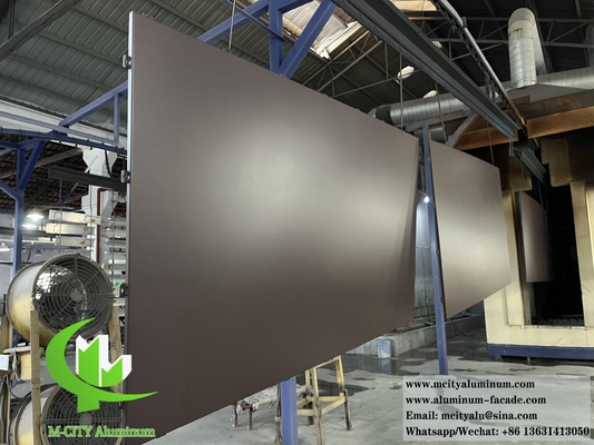 Pared de metal exterior fachada de aluminio sólido paneles de revestimiento de 3 mm PVDF revestimiento 20 años de garantía