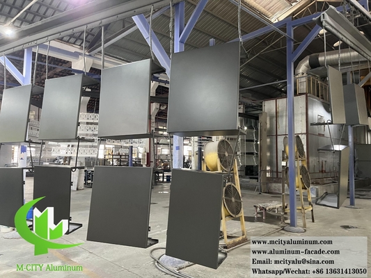 Pared de metal exterior fachada de aluminio sólido paneles de revestimiento de 3 mm PVDF revestimiento 20 años de garantía