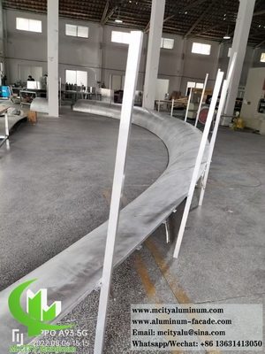 China Paneles metálicos de revestimiento de aluminio doble curvado Exterior o interior