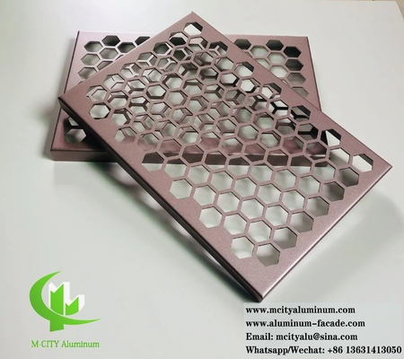 Panel de revestimiento de aluminio de chapa de metal cortada por láser para el techo