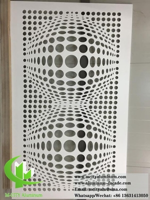 Panel de revestimiento de aluminio de chapa de metal cortada por láser para el techo