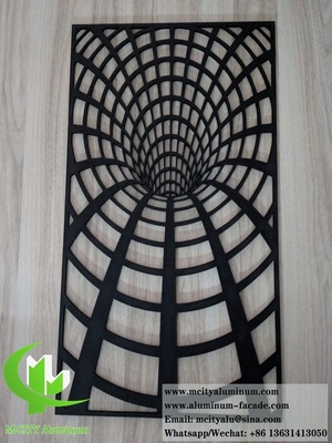 Panel de revestimiento de aluminio de chapa de metal cortada por láser para el techo