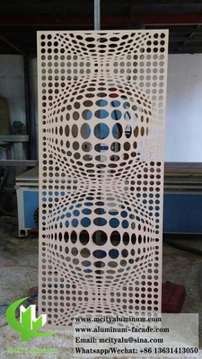 Panel de patrón de aluminio fachada revestimiento de chapa de metal decoración exterior