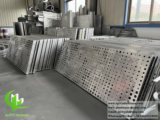 Larga duración de la fachada de aluminio perforado de diseño variable de color