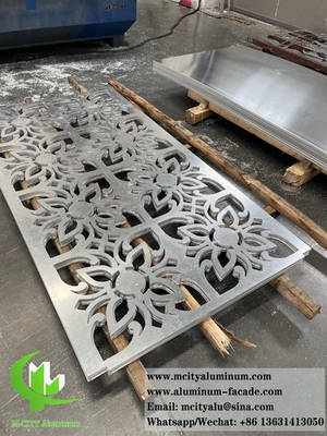 Panel sólido de aluminio pantalla metálica para revestimiento de pared decoración de fachada