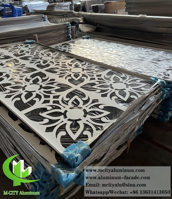 Panel de aluminio de pantalla de metal cortada por láser para decoración de paredes de revestimiento de fachadas