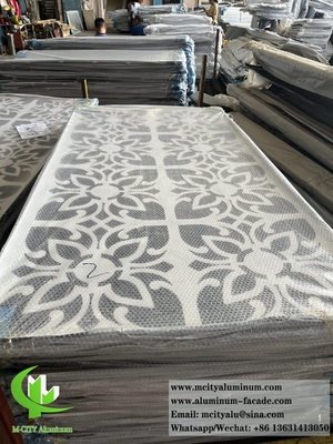 Panel de aluminio de pantalla de metal cortada por láser para decoración de paredes de revestimiento de fachadas