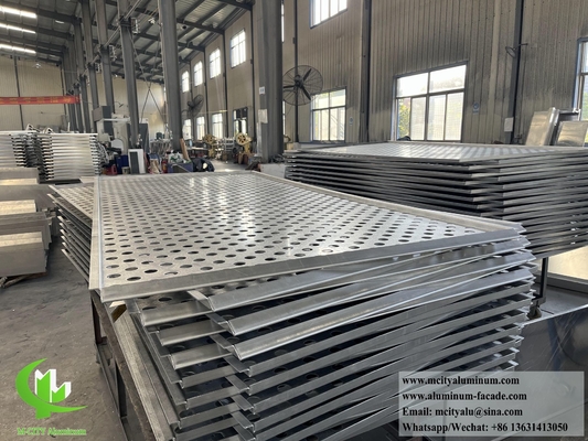 PVDF revestimiento antióxido de la lámina de aluminio de la pantalla de metal perforado