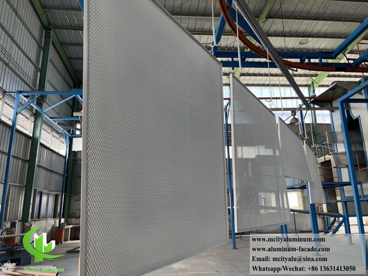 Panel de aluminio con revestimiento metálico hecho a medida, recubierto en polvo contra la oxidación