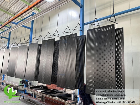 Película de aluminio de pantalla metálica perforada para decoración y sombreado solar