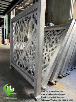 Barrera de metal cortada por láser Hoja de aluminio con patrón de 5 mm de espesor Decoración exterior
