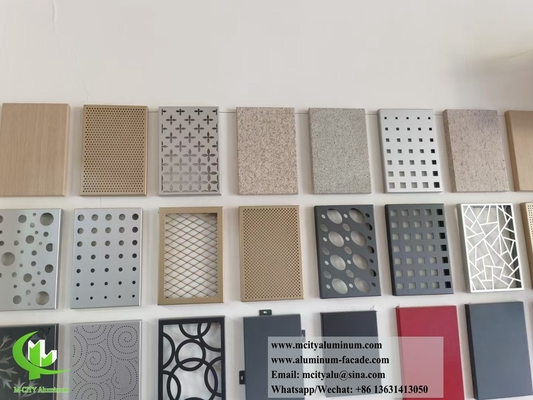 Revestimiento metálico Paneles de aluminio de 3 mm para el revestimiento duradero del sistema de fachada