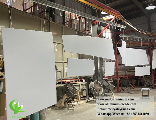 Revestimiento de paredes de metal sólido Hoja de aluminio para decoración del sistema de fachadas Revestimiento externo