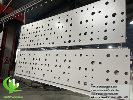 Panel de aluminio de corte por CNC de pantalla metálica para el sistema de fachada de edificios