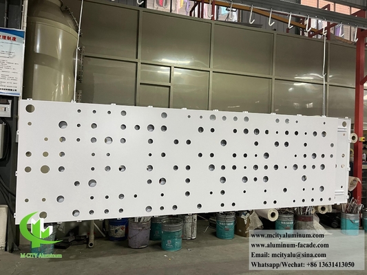 Panel de aluminio de corte por CNC de pantalla metálica para el sistema de fachada de edificios