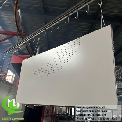 Revestimiento de paredes de metal sólido Hoja de aluminio para decoración del sistema de fachadas Revestimiento externo