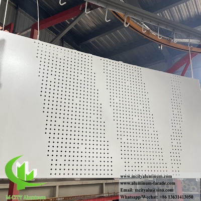 Sistema de fachada de chapa de aluminio de revestimiento metálico externo de 3 mm recubierto en polvo
