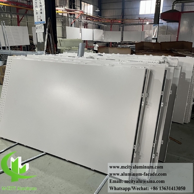 Revestimiento de paredes de metal sólido de chapa de aluminio paneles de fachada perforados para decoración exterior