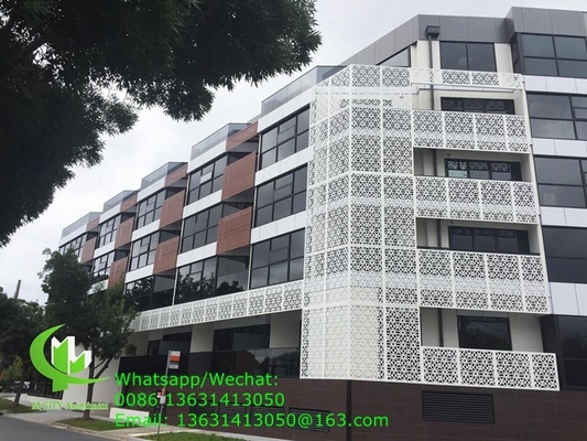 Panel de corte CNC de aluminio de chapa decorativa para fachada revestimiento de cercas ventanas con pintura de colores
