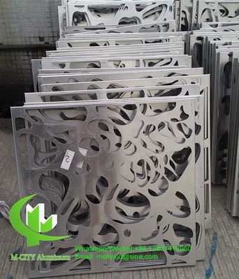 Panel de corte CNC de aluminio de chapa decorativa para fachada revestimiento de cercas ventanas con pintura de colores