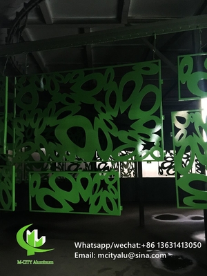 Panel de corte CNC de aluminio de chapa decorativa para fachada revestimiento de cercas ventanas con pintura de colores