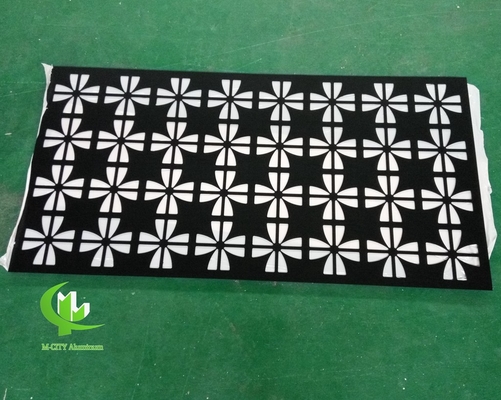 Panel decorativo tallado en aluminio CNC con varios patrones panel de pantalla de corte por láser