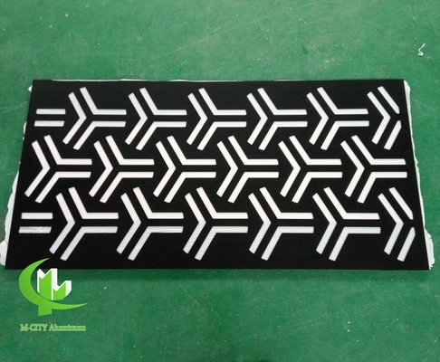 Panel decorativo tallado en aluminio CNC con varios patrones panel de pantalla de corte por láser