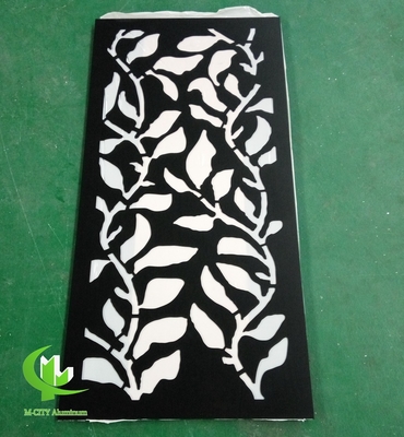 Panel decorativo tallado en aluminio CNC con varios patrones panel de pantalla de corte por láser