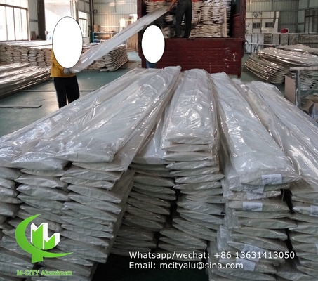 persianas solares de aluminio horizontales fijas persianas de aluminio de perfil aerodinámico arquitectónico