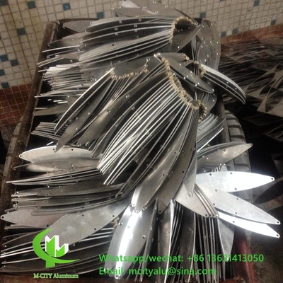 precio barato fabricante de China persiana de aluminio con accesorios de fijación cubierta de persiana