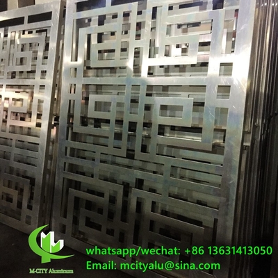 El estilo de Asia Panel de pantalla de corte de aluminio metálico panel de corte de láser panel de fachada de decoración para el hogar patrones de árboles