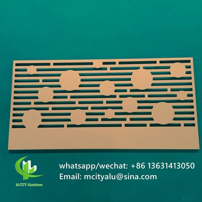 Panel decorativo tallado en aluminio CNC con varios patrones panel de pantalla de corte por láser de 3 mm de espesor
